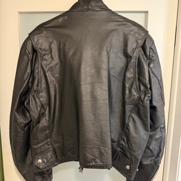 Biker jacket leather jacket - Picture 4 of 7